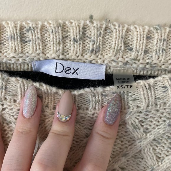 Cable Knit Sweater Dress - Picture 2 of 3